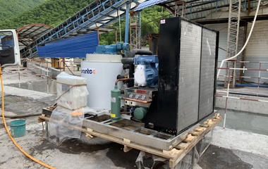 水泥攪拌場按裝片冰機 水泥攪拌場按裝片冰機
